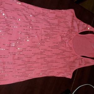 Sparkle pink tank